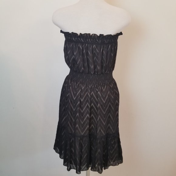 Rebecca Taylor strapless silk dress 4 - Picture 3 of 4